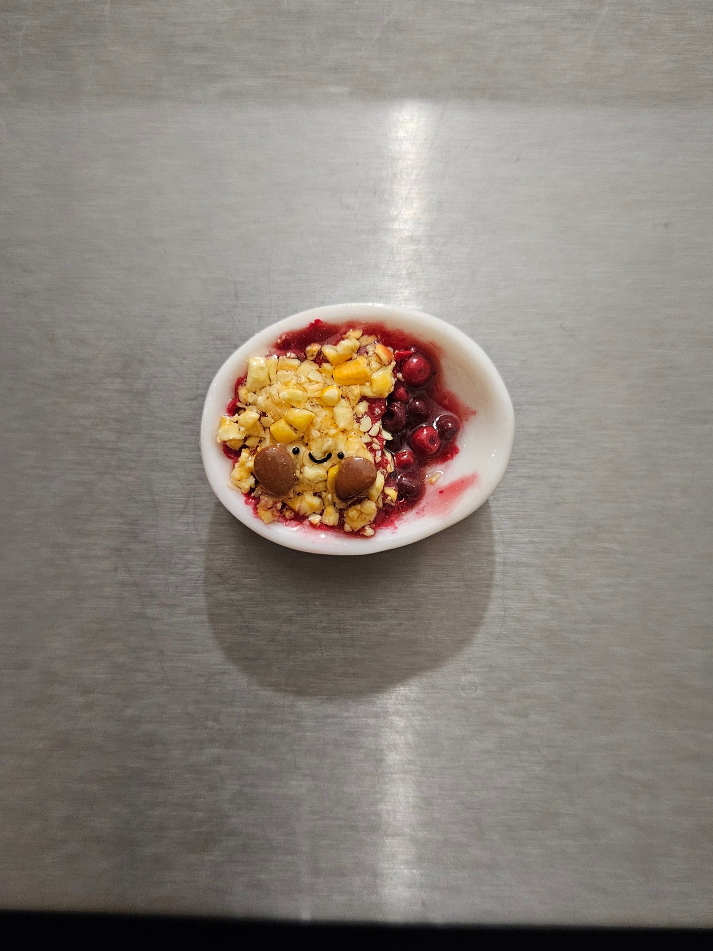 Le magnet Crumble à la cerise