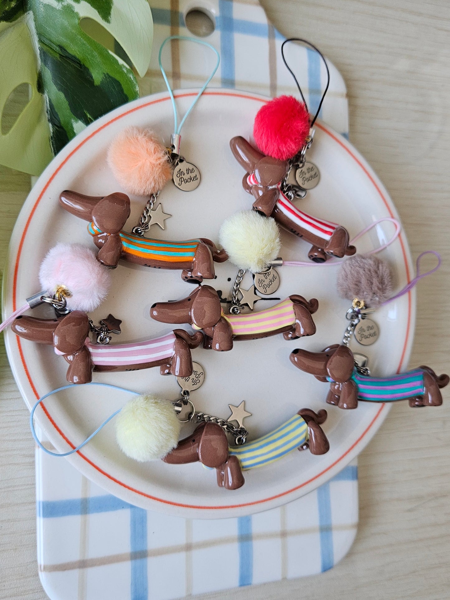 Pochette Mystère Charms Teckels - Thème Rayures