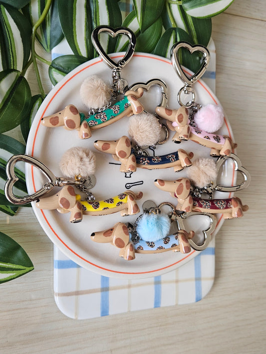 Pochette Mystère Charms Teckels - édition cœurs léopard