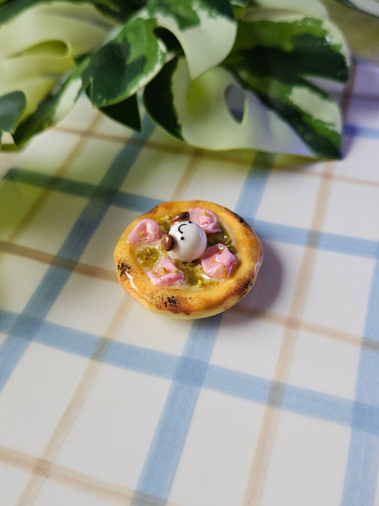 Le magnet Pizza à la Pistache