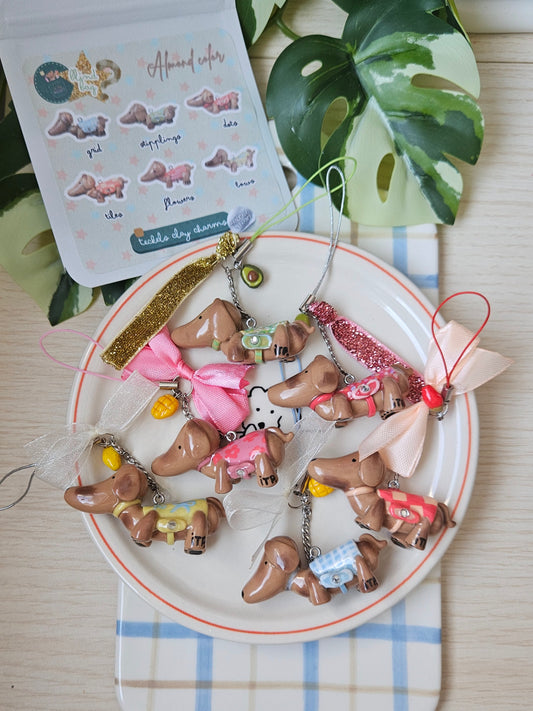 Blind bag - Charm's Teckels couleur amande