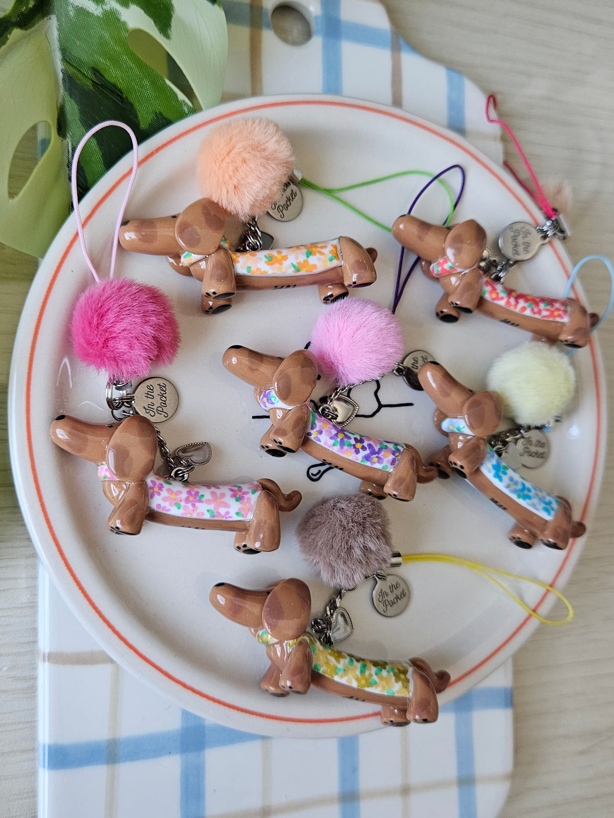 Pochette Mystère Charms Teckels - Thème Fleurs