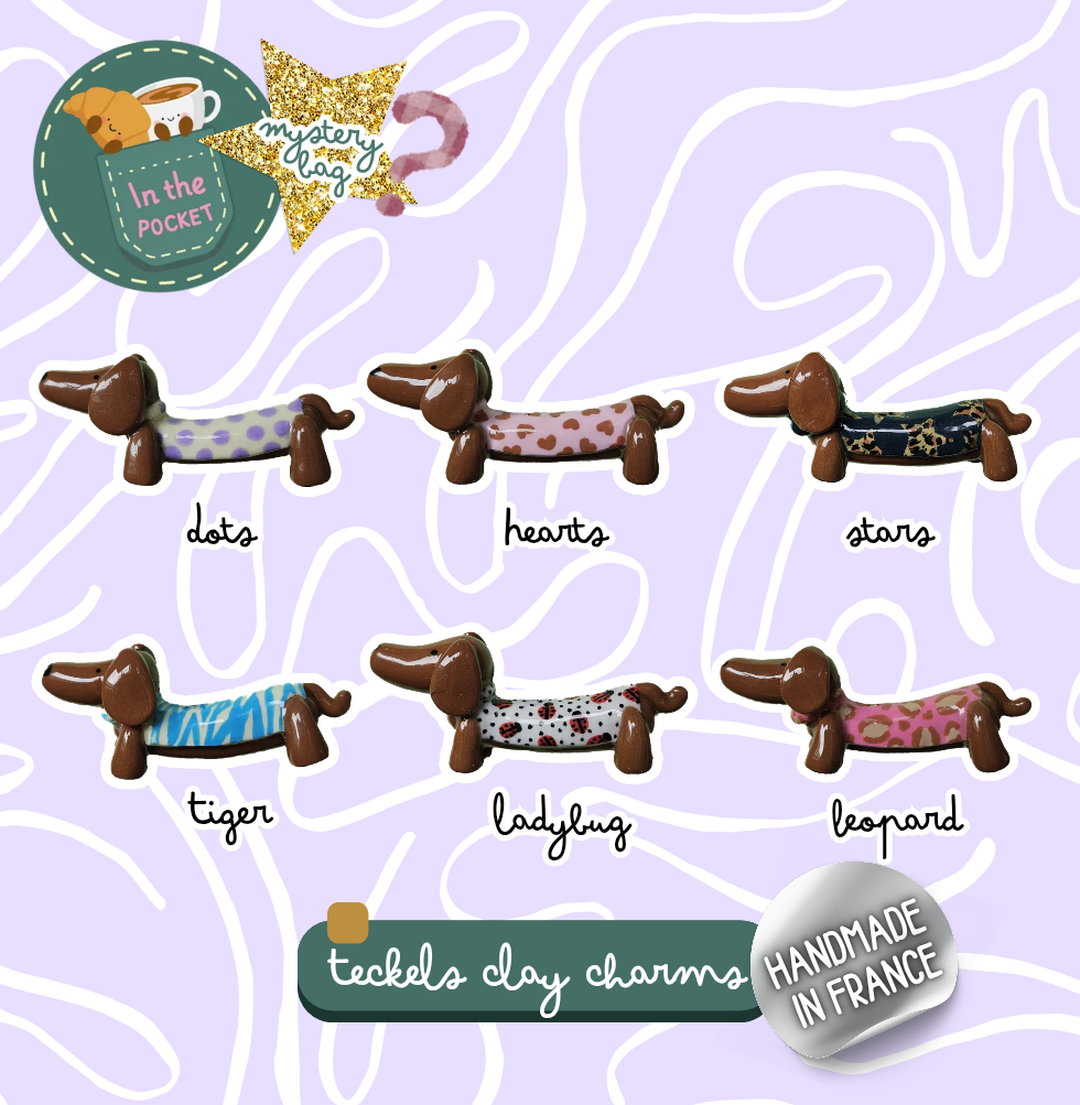 Pochette Mystère Charms Teckels - Thème Mix 1