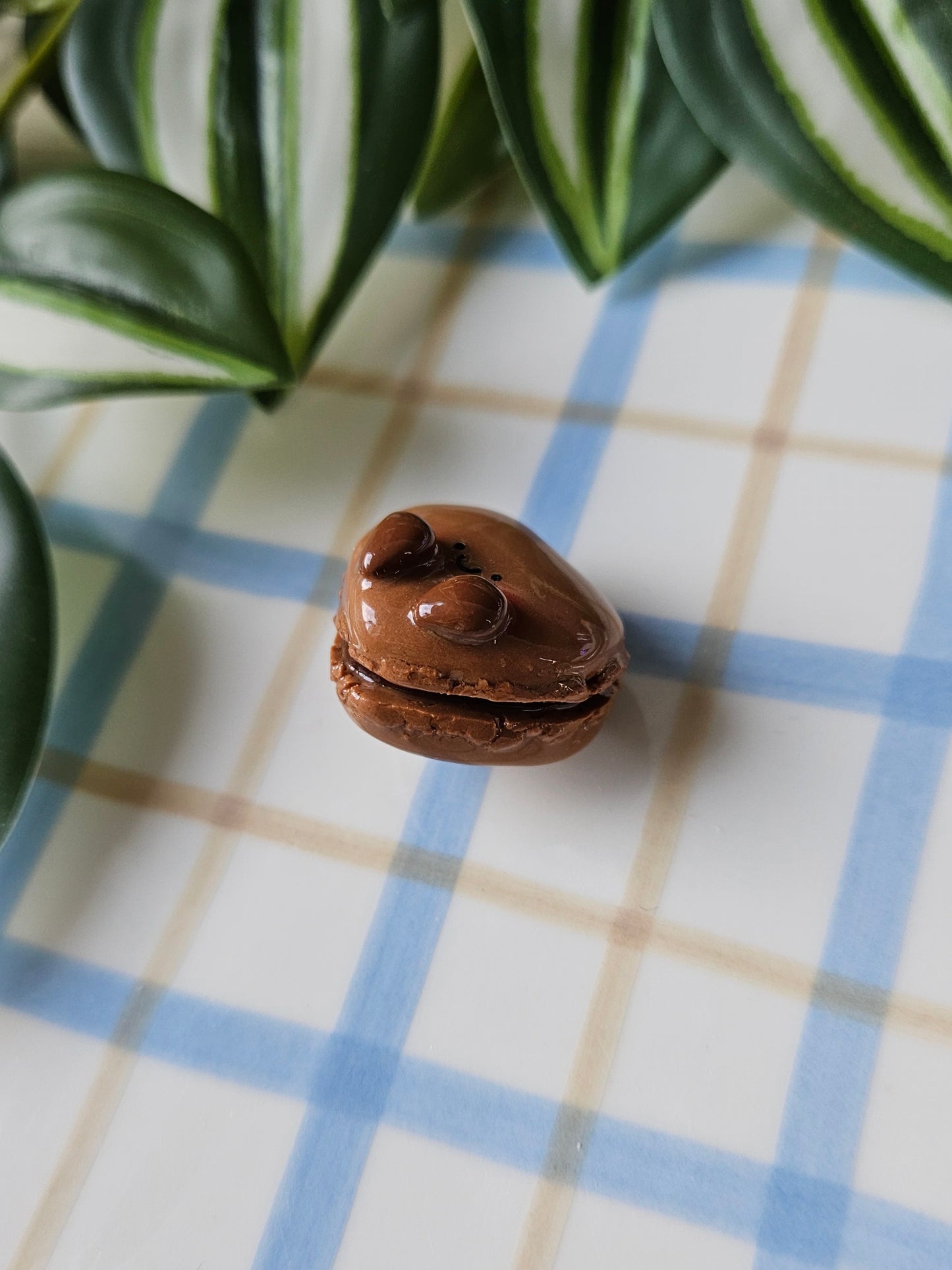 Le magnet Macaron Cœur Chocolat