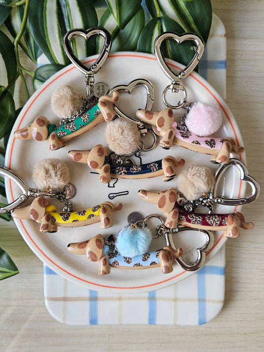 Pochette Mystère Charms Teckels - édition cœurs léopard