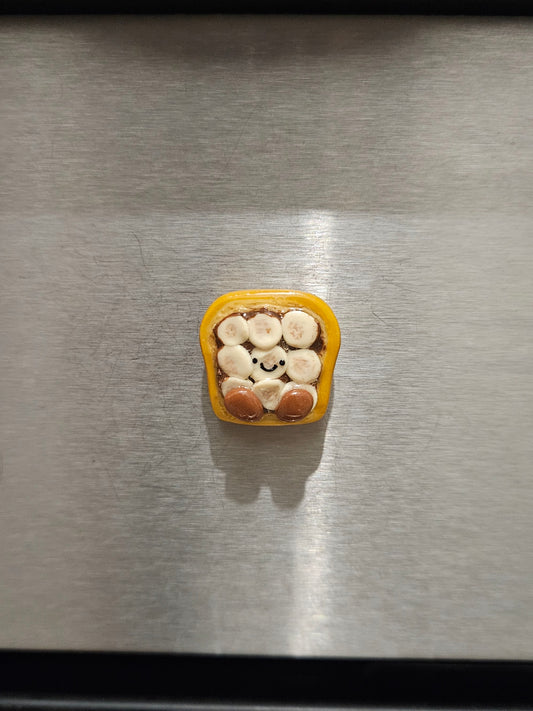 Le magnet Tartine chocolat bananes